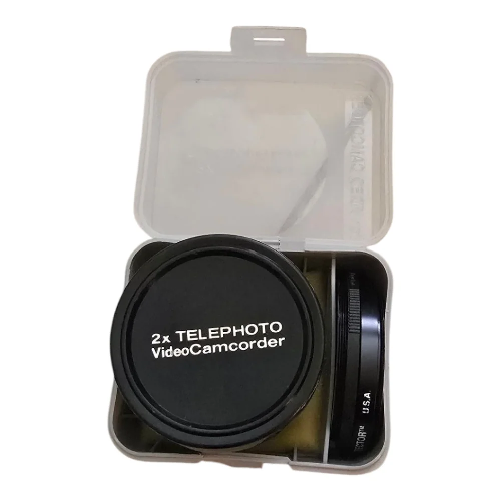 2x Telephoto Video Camcorder Lens - Black